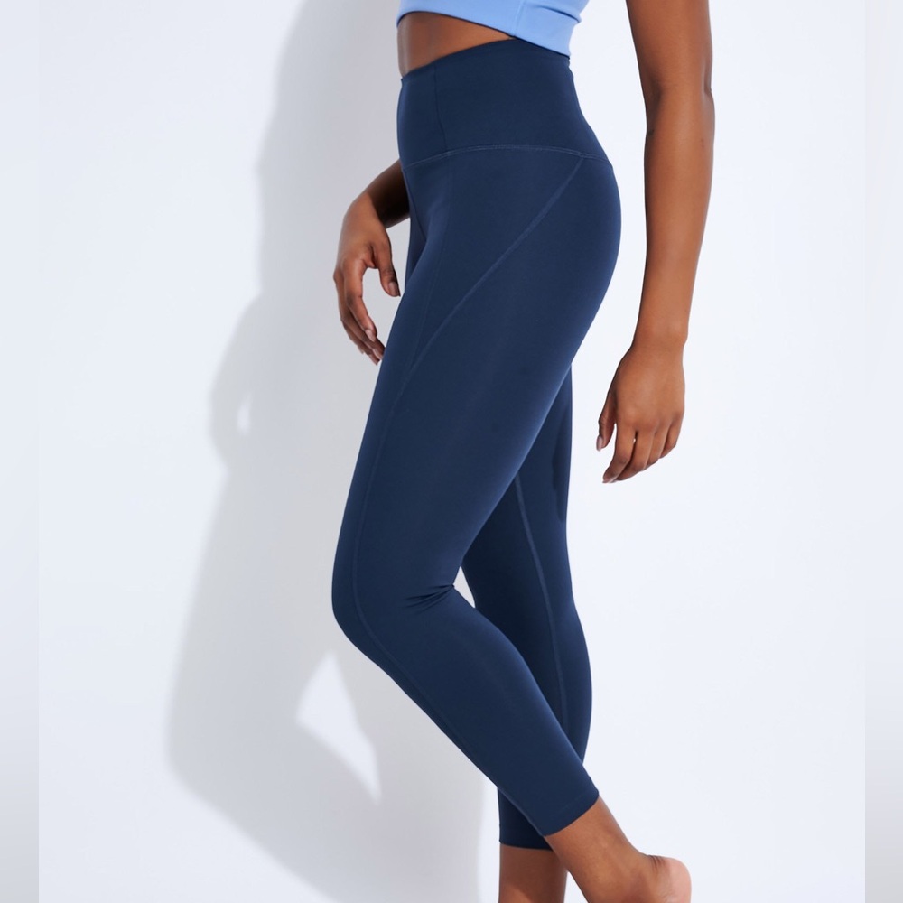 Girlfriend Collective Compressive High Rise Leggings Navy Women's Small